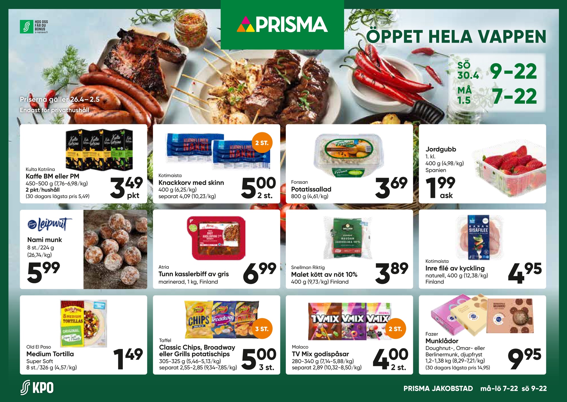 Prisma Jakobstad, Österbottens Tidning ON 